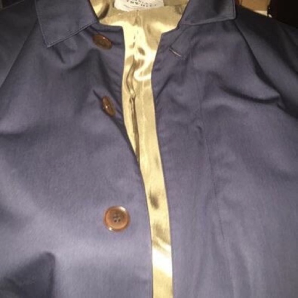 Navy Raincoat - 40R